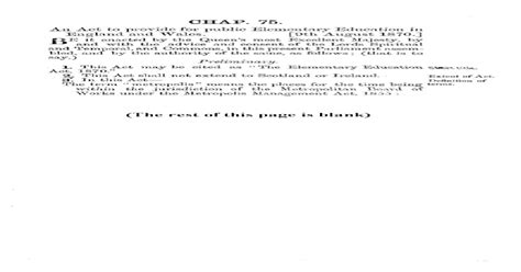 1870 Forster Education Act Pdf Document