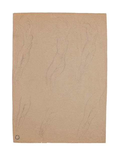 Unknown Sketch Of Nude Original Pencil Drawing 20th Century For