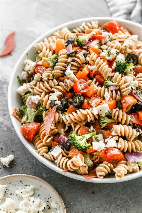 Italian Pasta Salad With Pepperoni Healthy Version