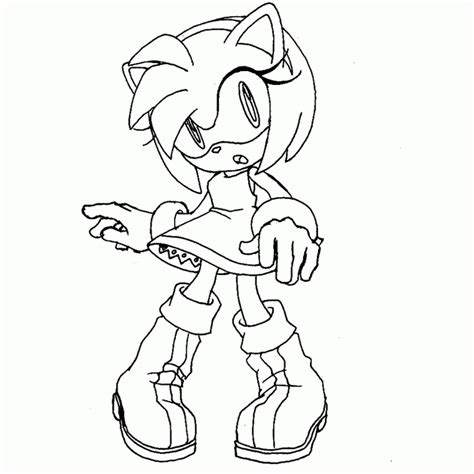 Sonic And Amy Coloring Pages Coloring Home