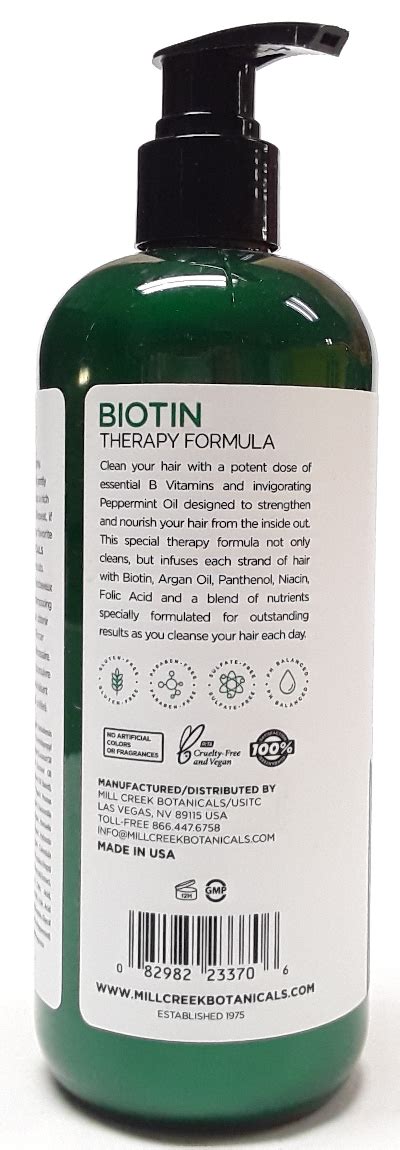 Mill Creek Botanicals Biotin Shampoo 14 Oz