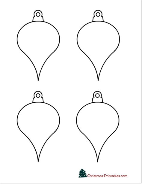 55 Free Printable Christmas Ornaments Templates And Coloring Pages