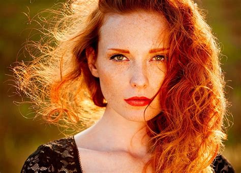 Redhead Beauty Red Curly Female Model Redhead Ginger Woman Lips Women Hd Wallpaper