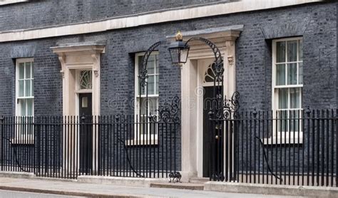 Exterior Of 10 Downing Street Official Residence And Office Of The