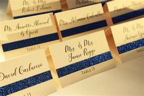 Gold Glitter Place Cards Blush And Gold Place Cards Glitter Etsy