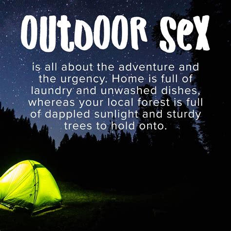 How To Have Sex In The Great Outdoors