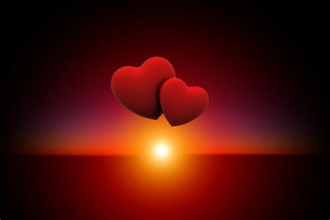 Sonnenuntergang Herzen Liebe · Kostenloses Bild Auf Pixabay