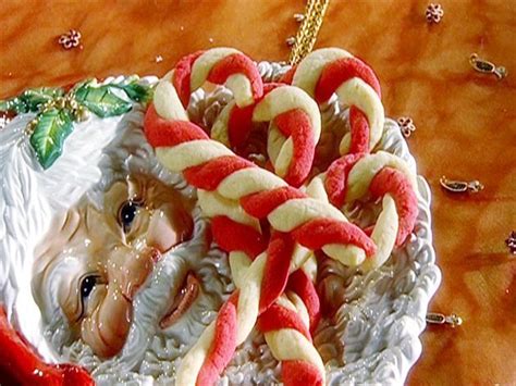 Candy Cane Cookies Recipe Sandra Lee Food Network Christmas Sweets Cookies Recipes