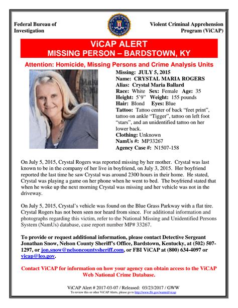 How To File A Missing Persons Report In Kentucky Missing News