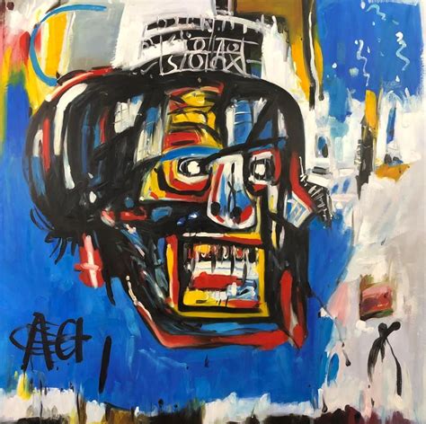 Sold Price Jean Michel Basquiat American 1960 1988 Hand Painted