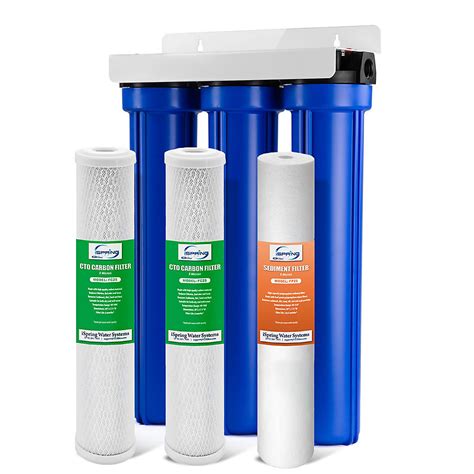 Ispring 3 Stage 20 Inch Whole House Water Filter With 34 Inch Npt