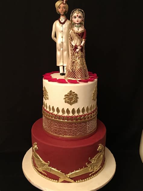Indian Theme Wedding Cake Cake Topper Wedding Romantic Beautiful