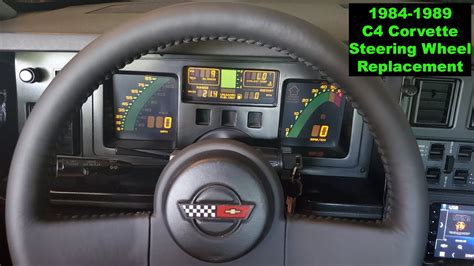 1984 1989 C4 Corvette Steering Wheel Replacement Youtube