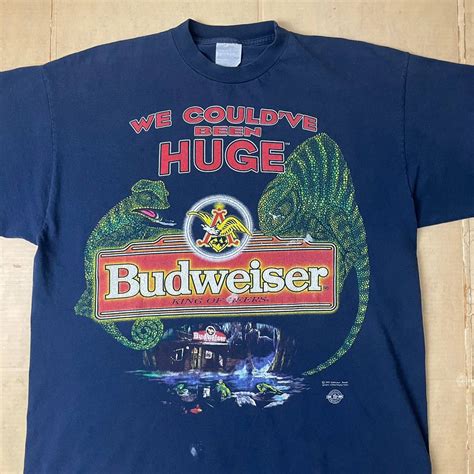 Vintage Vintage 90s Faded Budweiser Iguana Beer T Shirt Grailed