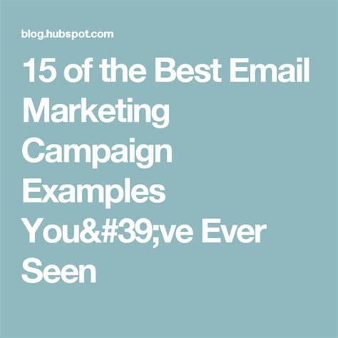 Examples Of Brilliant Email Marketing Campaigns Template Email Marketing Campaign Email