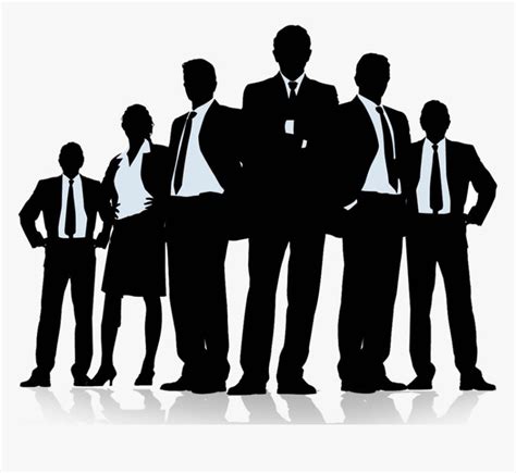 Teamwork Clipart Office Business Group Clipart Business People Silhouette Png Transparent Png