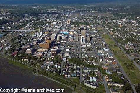 Aerial Photograph Of Anchorage Alaska Aerial Archives Aerial And