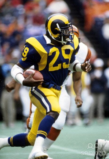 Eric Dickerson Running Back Los Angeles Rams Dickerson Holds The Nfl Single Season Rushing