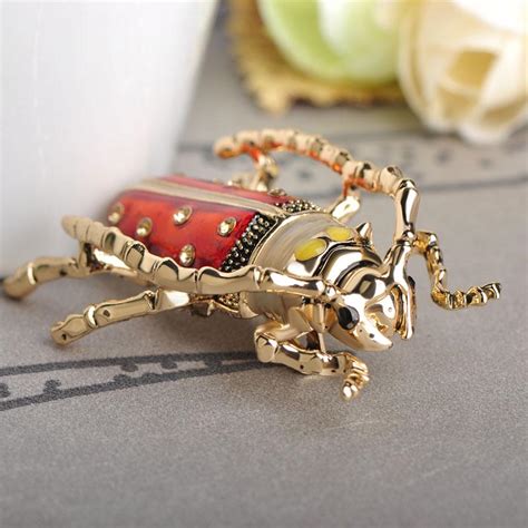 Blucome Vintage Blue Insect Brooch Cicada Brooches Women Kids Ts For
