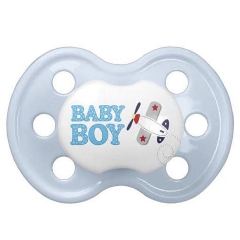 Airplane Baby Boy Baby Pacifier In 2021 Airplane Baby