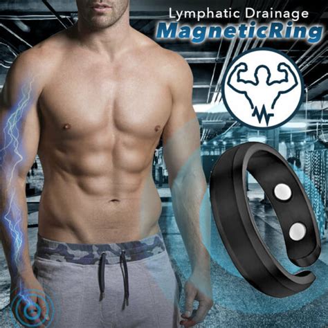 Men Lymphatic Drainage Therapeutic Magnetic Ring Augona
