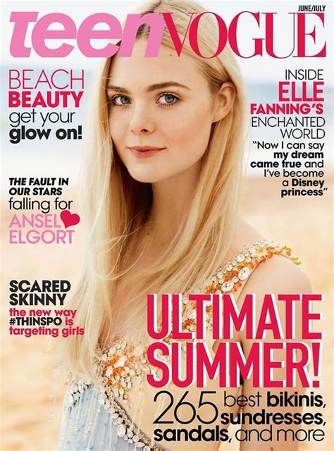 Cover Of Teen Vogue Summer 2014 Ellefanning