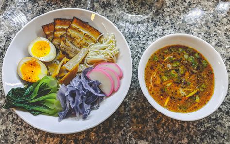 This link is to an external site that may or may not meet accessibility guidelines. Spicy Shoyu Tonkotsu Dipping Ramen - Recipe in comments ...