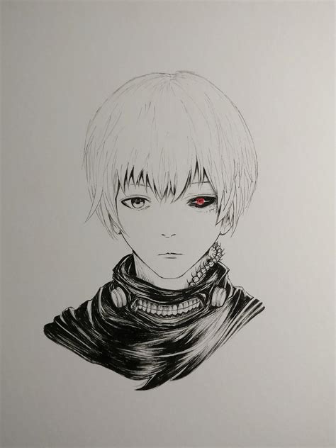 Anime Lover Anime Tokyo Ghoul Kaneki Drawing