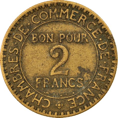 Coin France Chambre De Commerce 2 Francs 1923 Paris European Coins