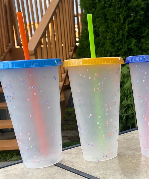 Bulk Color Changing Confetti Cup Fast Shipping Etsy