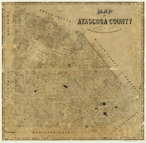 Map Of Atascosa County Legacy Of Texas