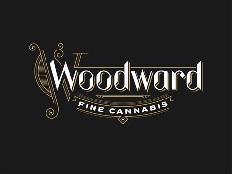 Woodward Fine Cannabis Logo By Jesse R Ewing On Dribbble