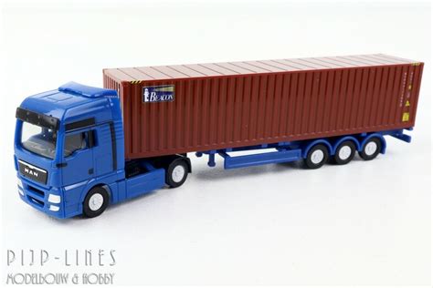 Herpa 066839 MAN TGX XXL Vrachtwagen Combinatie Pijp Lines Modelbouw Hobby