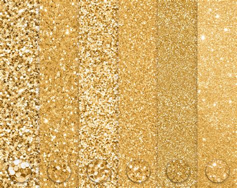 Gold Glitter Digital Paper Gold Glitter Textures Etsy