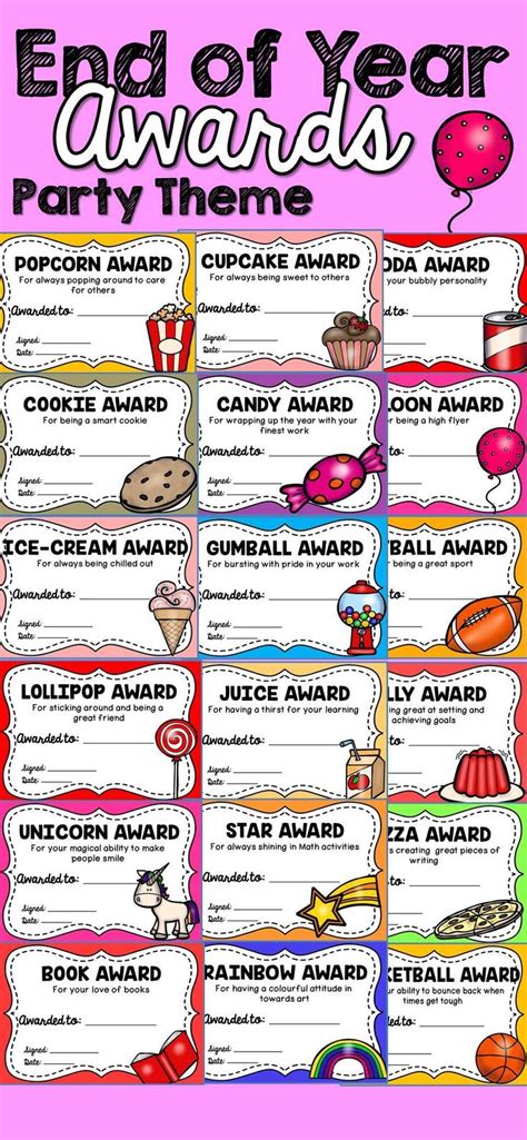 End Of Year Awards Party Theme Editable End Of Year Awards Party