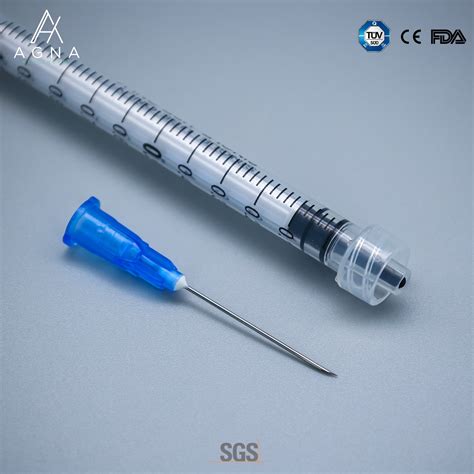 Disposable Vaccine Syringe 1 Ml Luer Lock Agna Healthcare
