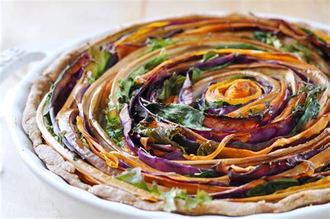 Vegan Spiral Vegetable Tart The Colorful Kitchen