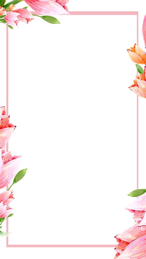 Floral Border Frame Background Vector Art Download
