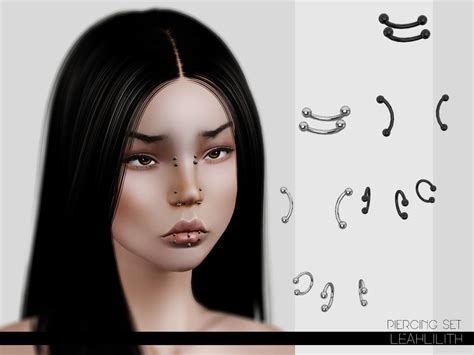The Sims Resource Leahlillith Piercing Set