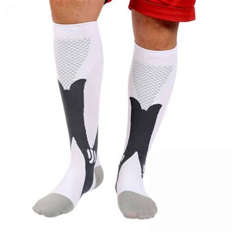 Men Women Sport Soccer Leg Support Below Knee Socks Stretch Compression Socks