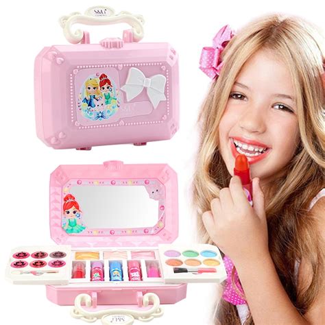 Hotbest Kids Makeup Kit For Girl 7pcs Washable Little Girl Makeup Set