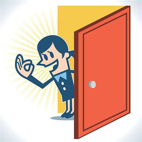 Man Opening Door For Woman Illustrations Royalty Free Vector Graphics And Clip Art Istock