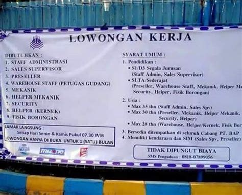 1 september 202011 september 2020 admin. Lowongan Kerja PT. Balina Agung Perkasa