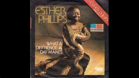 Esther Phillips What A Diffrence A Day Makes 1975 Youtube
