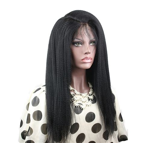 Eseewigs Intalian Yaki Straight Lace Front Human Hair Wigs For Black