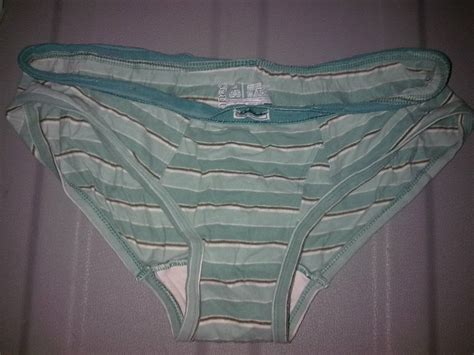Real Women S Panties Mother In Law S Striped Cotton Panties
