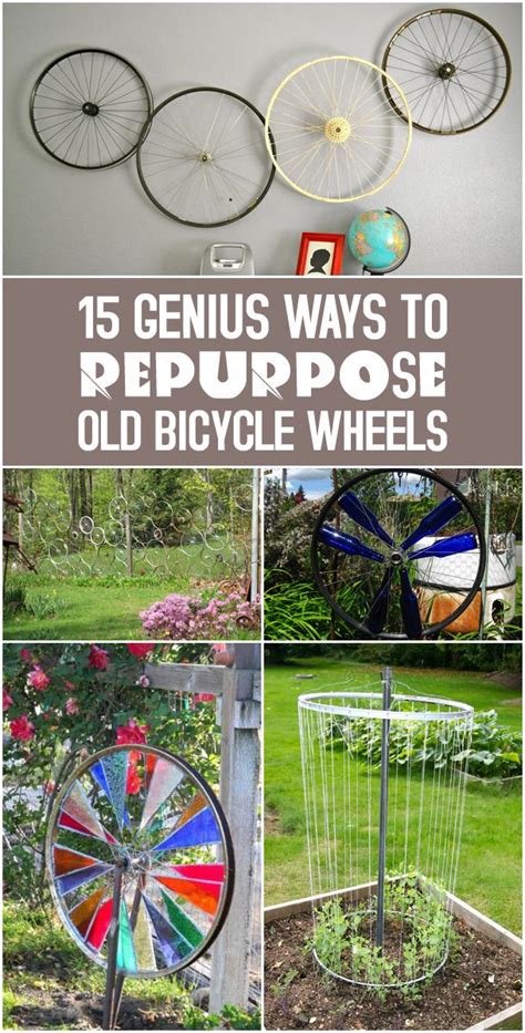 15 Genius Ways To Repurpose Old Bicycle Wheels → Bicycle Decor