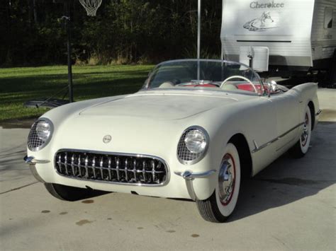 Chevrolet Corvette Convertible 1954 White For Sale E54s001079 1954