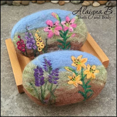 Felted Soap These Felted Floral Landscapes Soaps Have Been Very