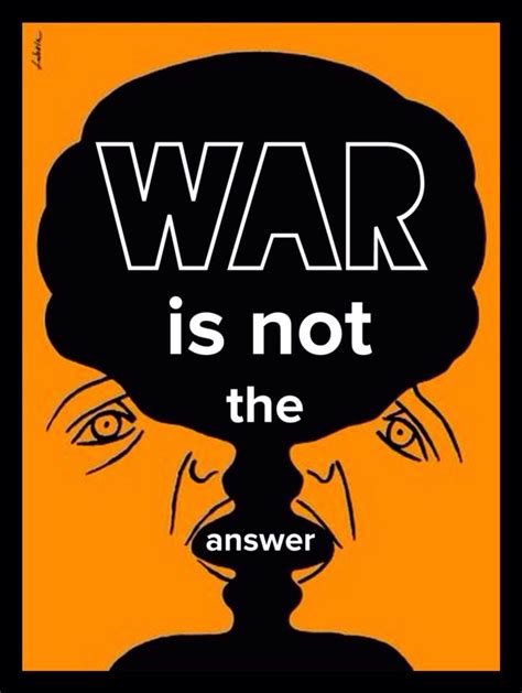 War Is Not The Answer Poster Art Illustration By Luba Lukova Social Justice Poster